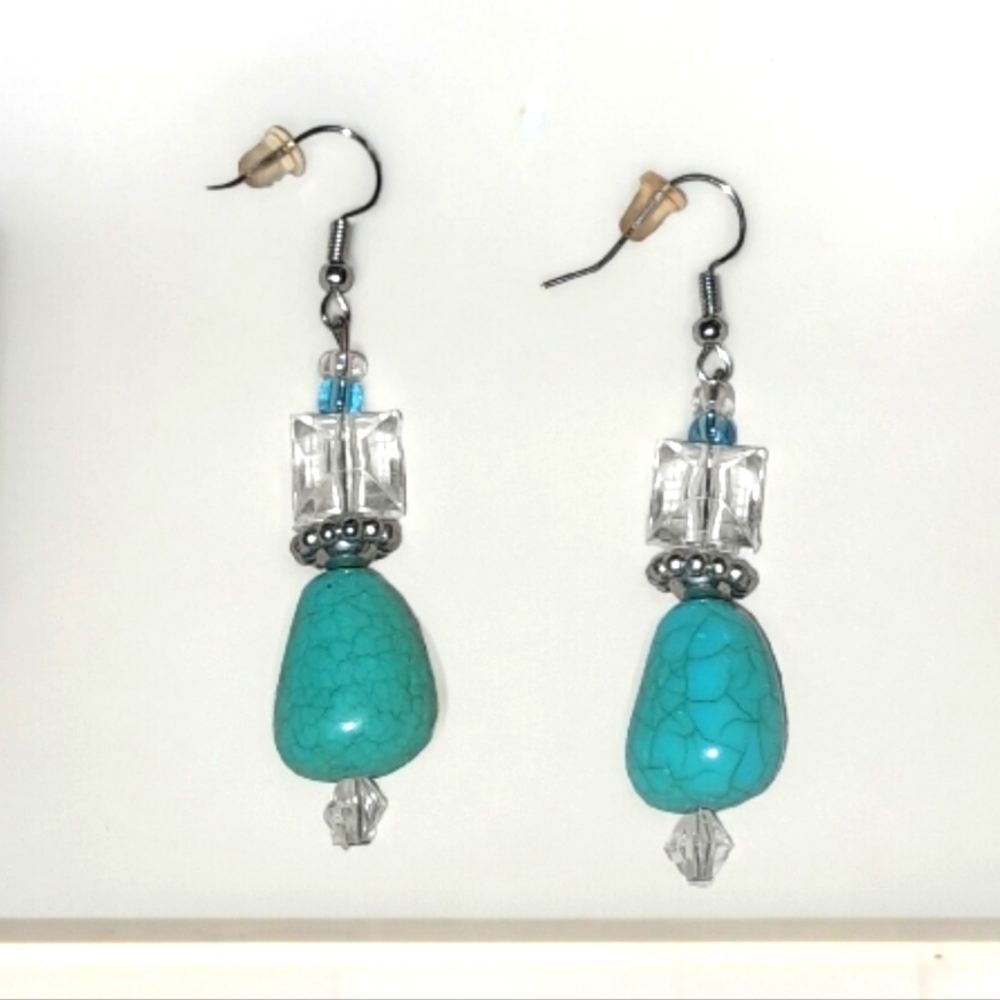 Turquoise stone earrings
